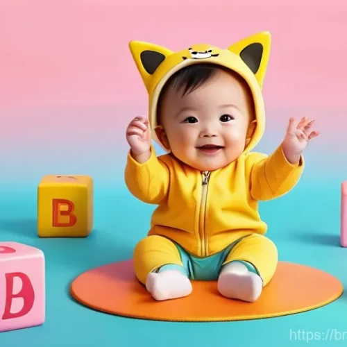 Home 21 핑크퐁 애니메이션 리뷰 - **Prompt 1: Pinkfong's Vibrant Learning Adventure**
"A cheerful toddler, wearing a cute yellow o...